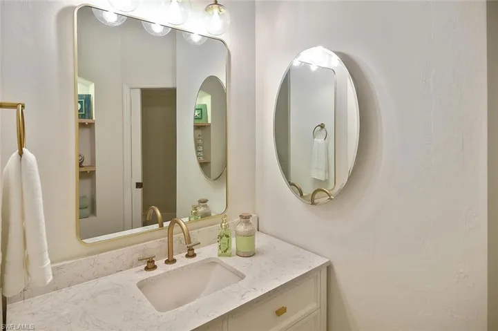 Bathroom featuring vanity