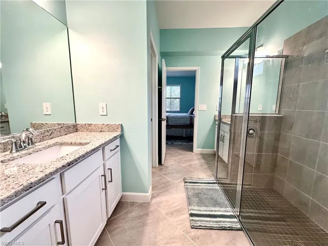 Large walk-in shower