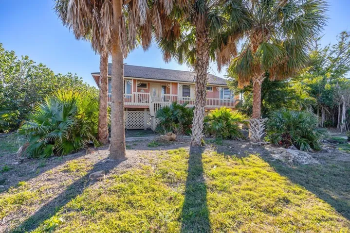 View of front of home with a front yard