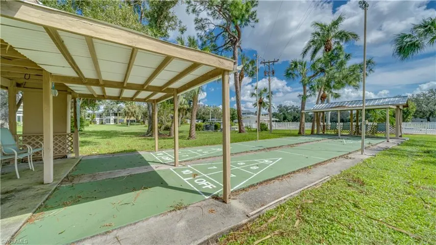 View of home's community shuffle board