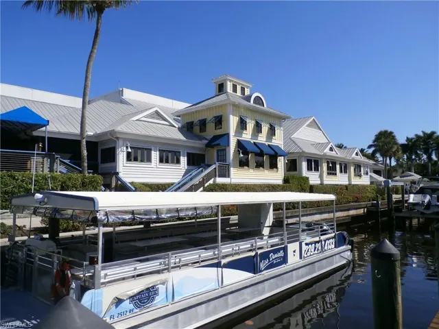 Marina with dry and dock storage.