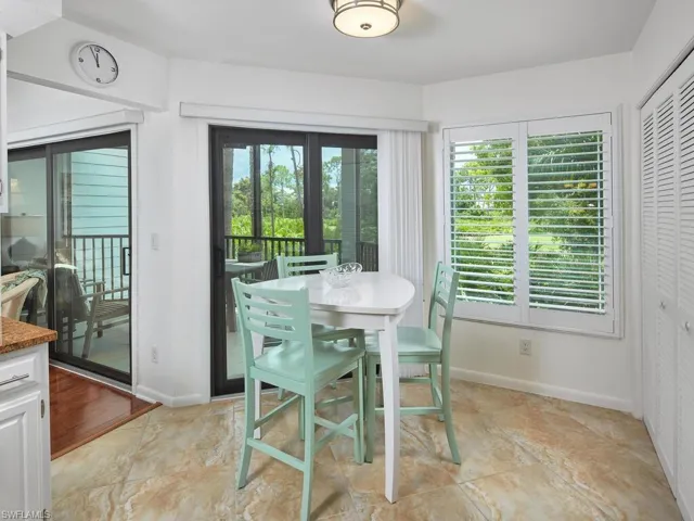 Don't miss your morning coffee - this is one ofmany areas of the home where scenic views ofnature and wildlife can be enjoyed!