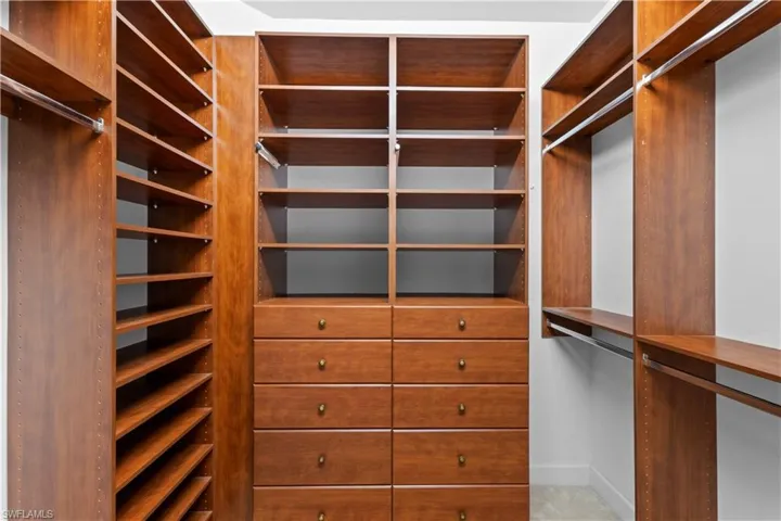 View of spacious closet