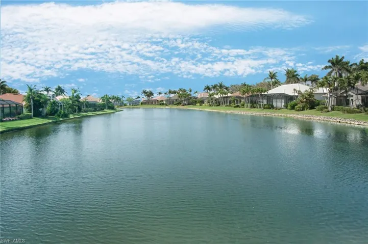 Water view with a residential view