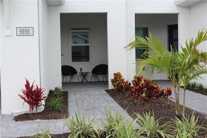 Beautifully landscaped entry