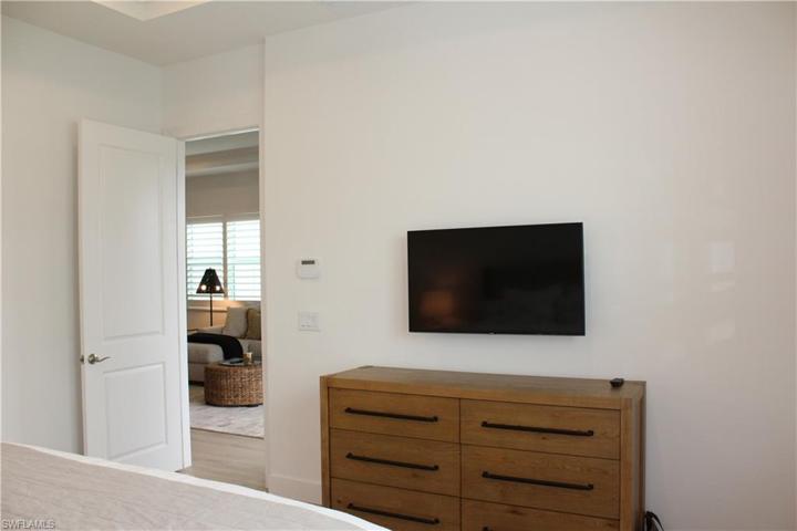 Wall mounted TV in master