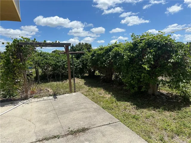 Private back patio offers privacy for sunbathing, relaxing, and drinking morning coffee