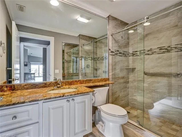Guest bathroom was refreshed.