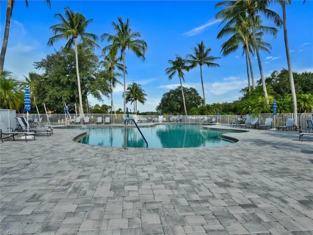 Resort pool is heated in the winter.
