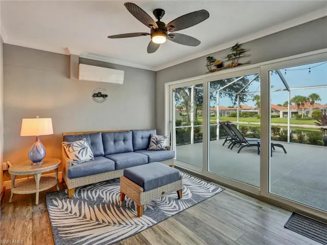 Enclosed lanai has its own a/c unit.