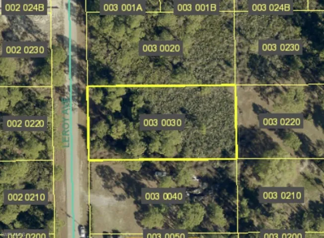 Plat Map. Illustrating property boundaries and parcel identification numbers for the property