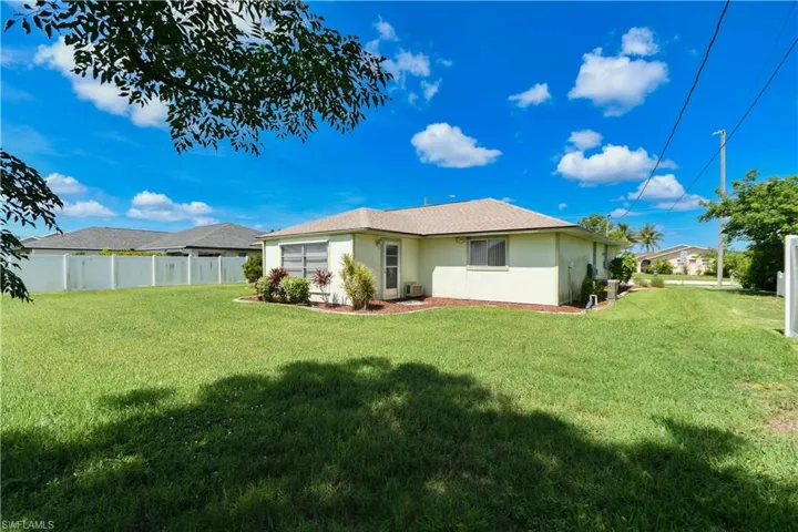 Back of property