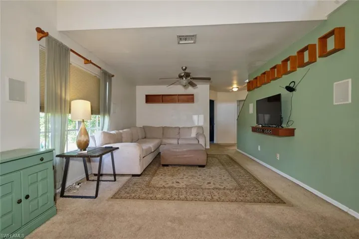 One more view of the living area!  Behind the rear wall are the two lower level bedrooms.
