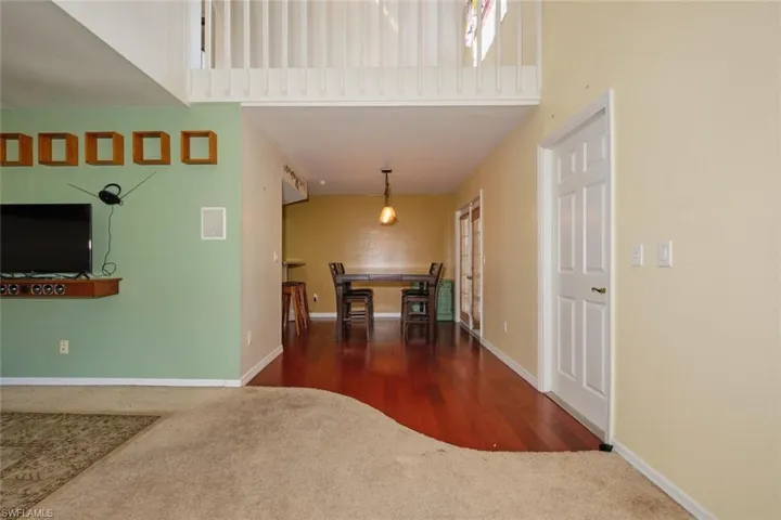 View when you enter the home.  Two-car garage is to the right behind those doors.