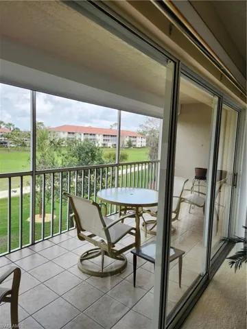 Balcony featuring a residential view