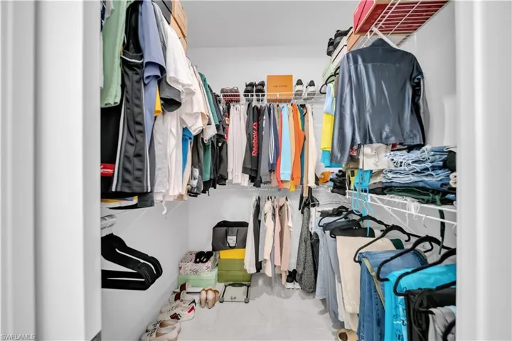 View of spacious closet