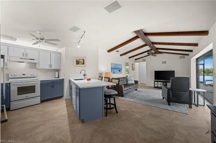 Kitchen and Living Room