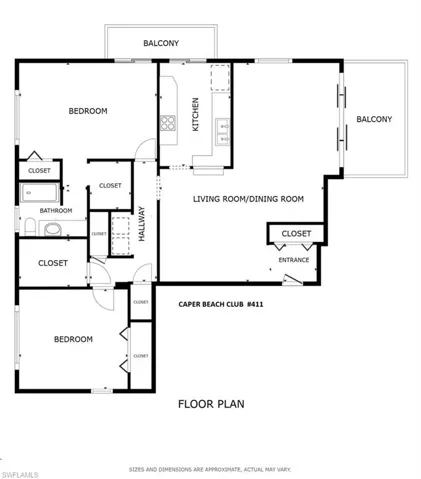 View of unit floor plan