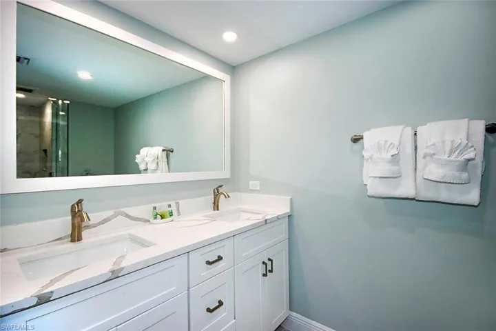 Bathroom featuring vanity