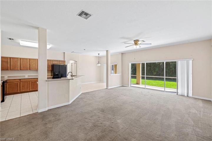 LOTS of OPEN SPACE in den/kitchen