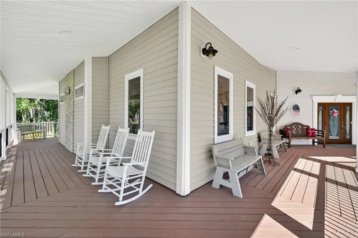 View of wrap around deck