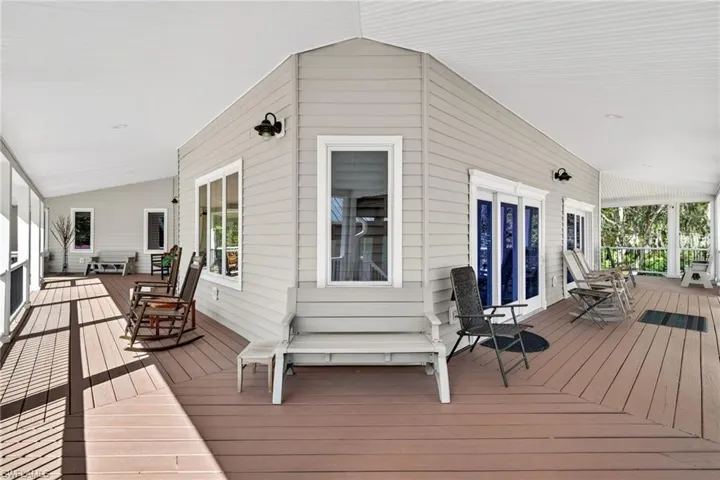 View of deck