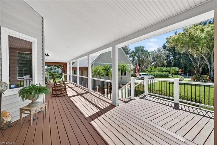 Wrap around deck