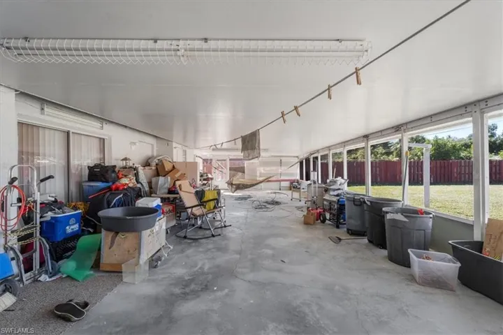 Misc room featuring concrete flooring