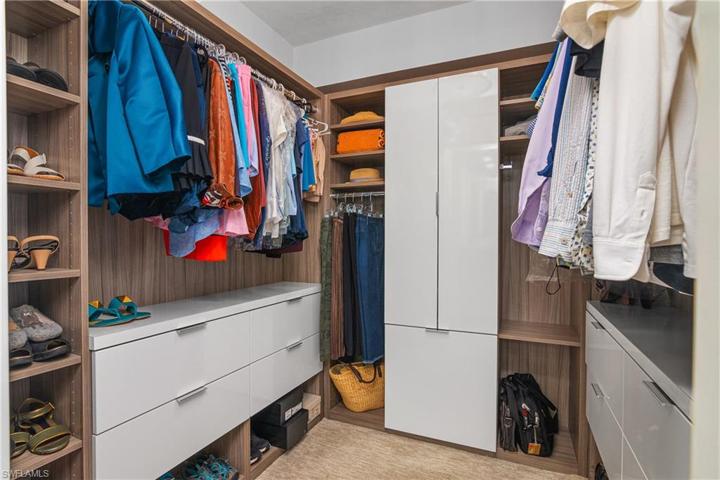Primary Bedroom-Ample closet with built-ins