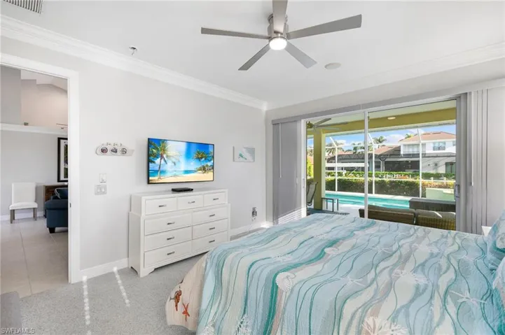 Master Bedroom featuring access to lanai