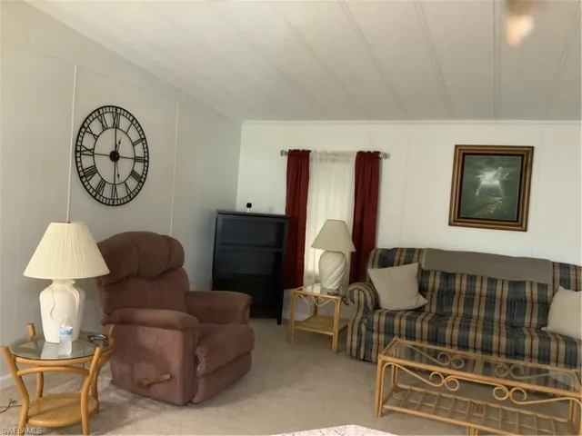 Relaxing family room just off kitchen