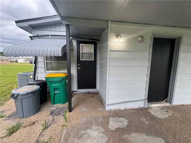 Doorway to property