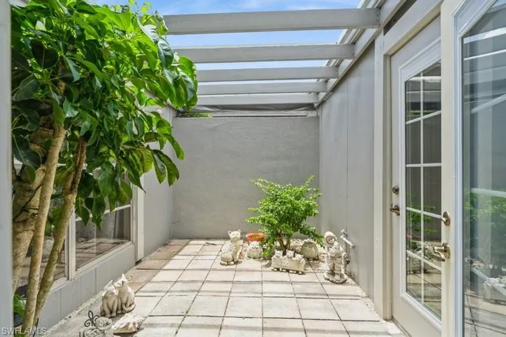 Courtyard off of living room