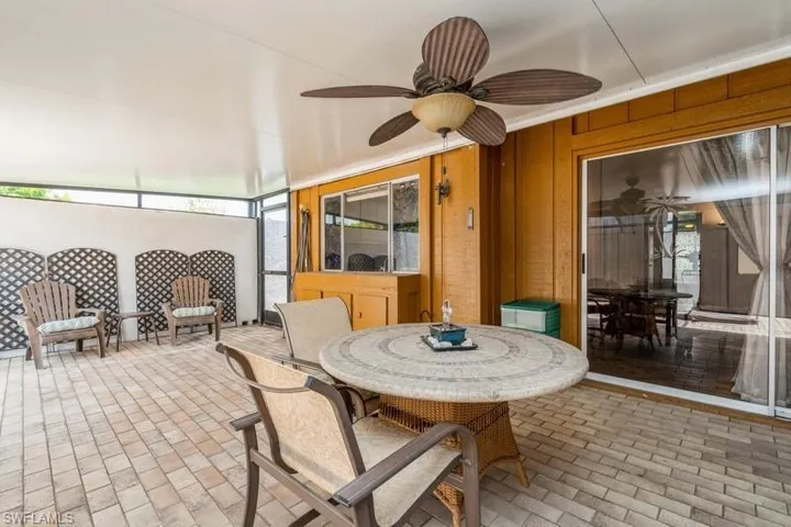 Screen in covered lanai