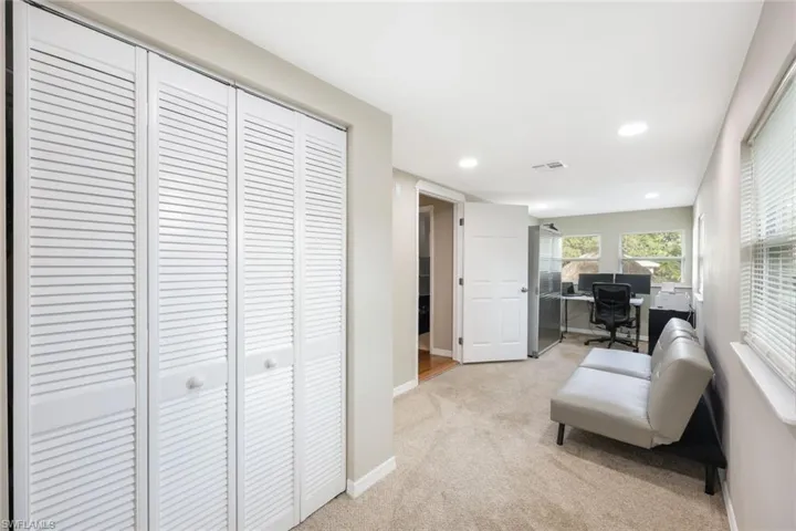 Bedroom 4 utilized as an office