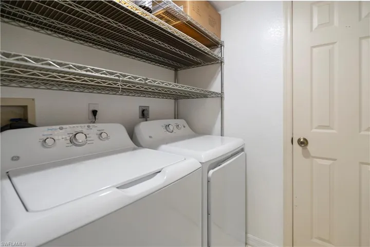 Laundry room with independent washer and dryer