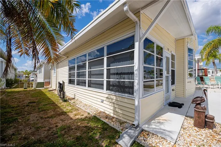 View of home's exterior featuring a patio