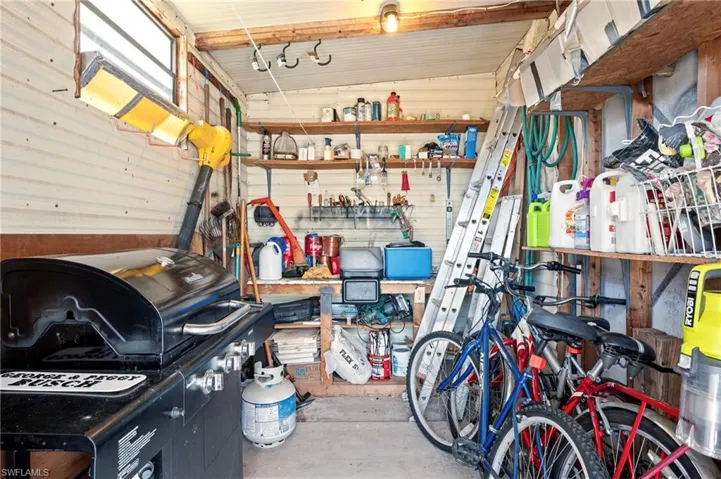 Storage area with a garage