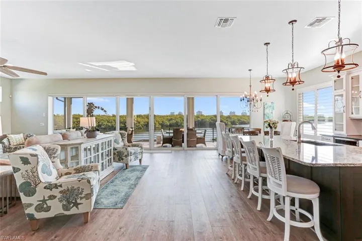 Coretec luxury vinyl flooring throughout entire living