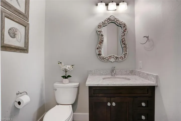 Main-level half bathroom