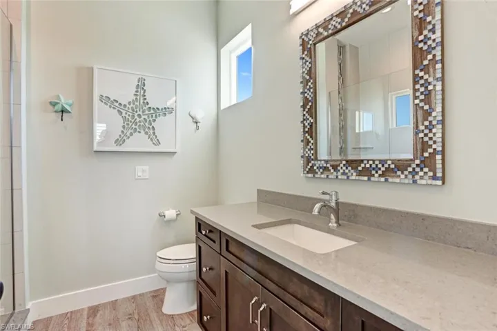Main-level guest bathroom