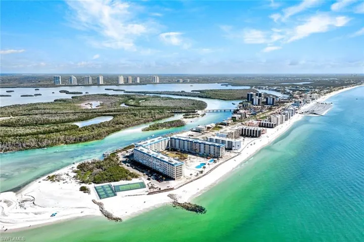 Bird's eye view with a beach view and a water view