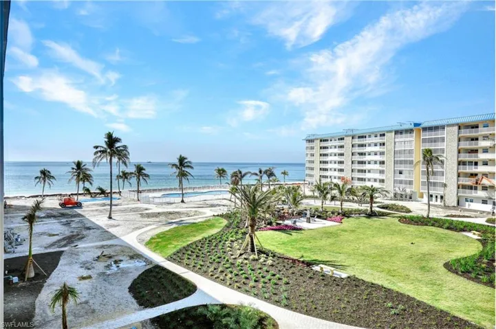 View of water feature featuring a beach view