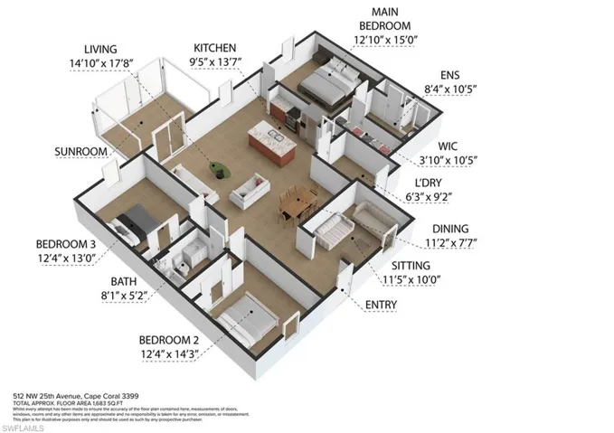 512 Nw 25th Ave, Cape Coral, Florida 33993