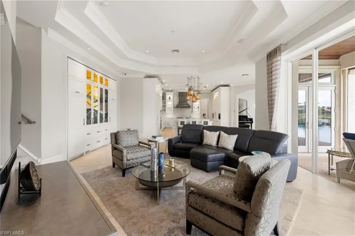 Living area opening to outside
