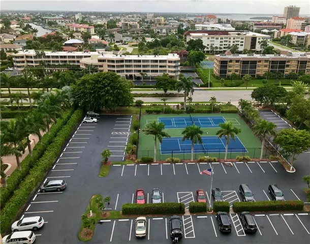 Sea Winds includes off street parking and tennis/pickleball courts