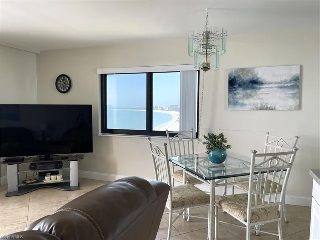 Dining space with awesome views from the side window