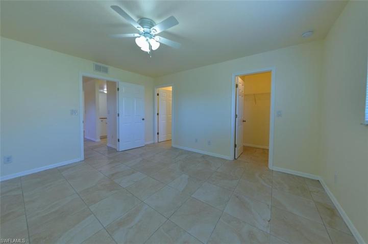 View from Master bedroom towards Bath room and walk-in Closet