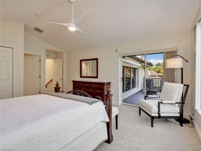 2nd floor guest bedroom 3 with access to a balcony