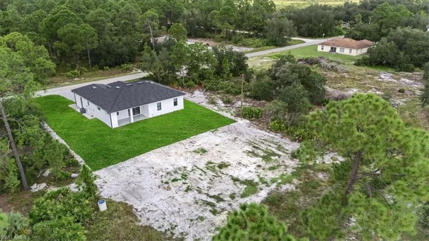 View from above of property